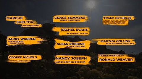 Creative Brush Lower Thirds Motion Graphics Templates