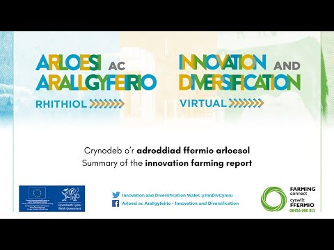 Crynodeb o’r adroddiad ffermio arloesol / Summary of the innovation farming report