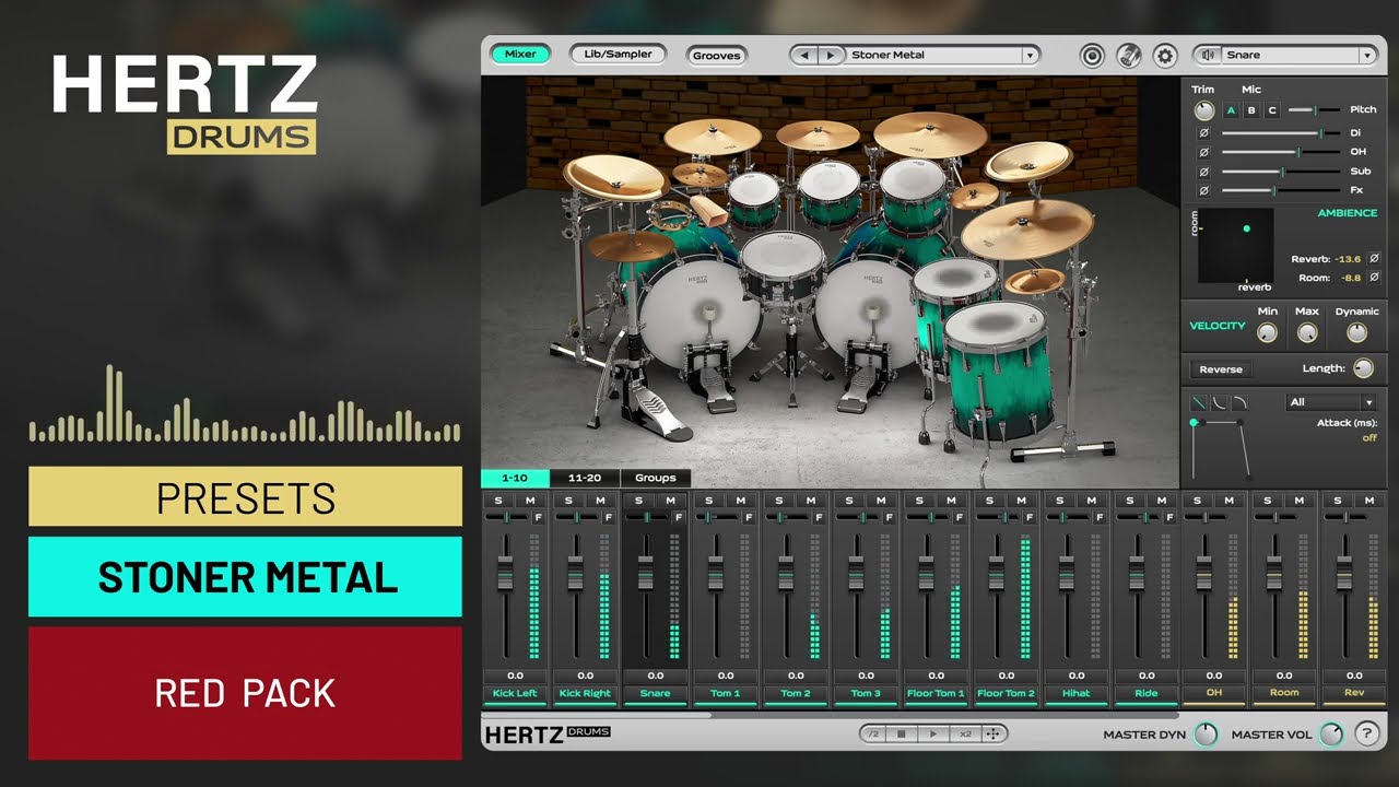 RED Pack drum samples