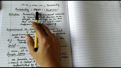 Introduction to Probability, Class 11, Chapter 16