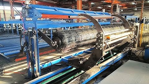 Automatic mesh panel and roll wire mesh welding machine production line for Thailand #welding #wire
