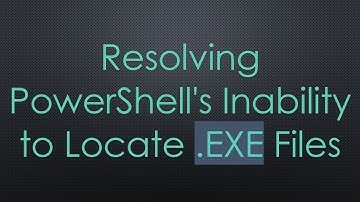 Resolving PowerShell