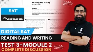 Digital SAT Reading and Writing | Collegeboard Practice Test 3 - Module 2 Complete Discussion