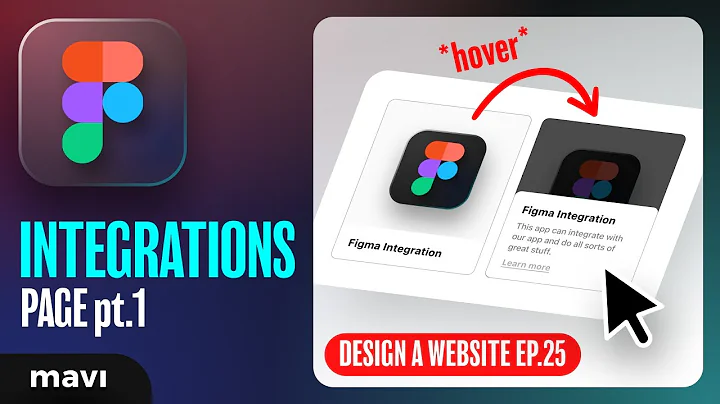 WEB DESIGN IN FIGMA ep.25: Integrations Page pt.1 (Using Nested Components) – Free UX / UI Course