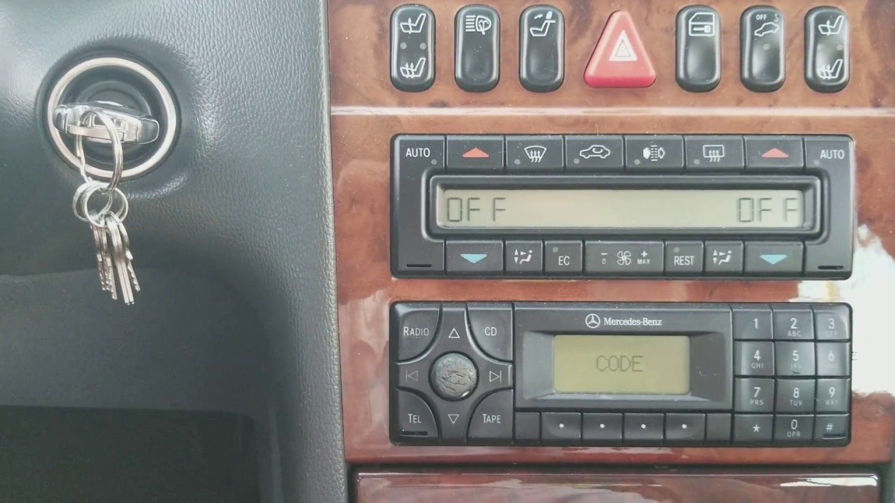 How To Unlock A Mercedes Radio - YouTube