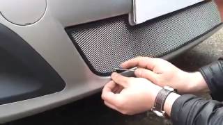 Защитная решетка радиатора Лада Ларгус инструкция по установке radiator guard tuning grill