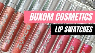 BUXOM COSMETICS LIP GLOSS & LIP CREAM SWATCHES!