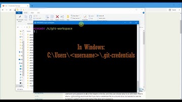 GIT: Configure Git in Windows For Credentials