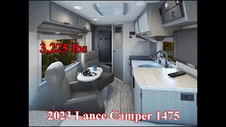 2023 Lance Camper Single Axle Trailer 1475