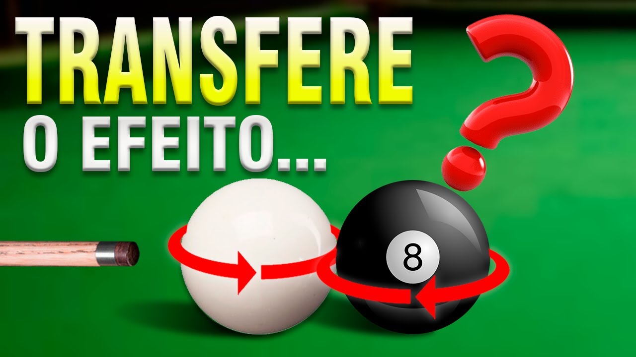 Como controlar a bola branca na sinuca (Efeito contra e a favor