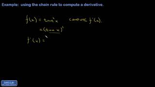 Derivative with a trig function and chain rule, (tanx)^2.