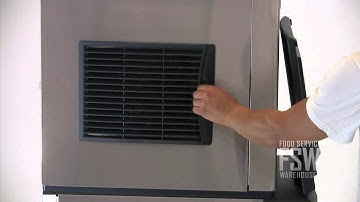 Scotsman (C0322MA-32A_B222S) 356 Lb Full Size Cube Ice Machine with Storage Bin