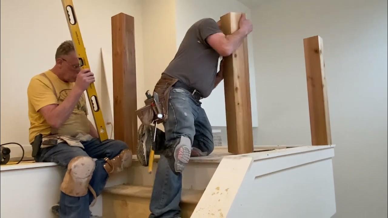 Installing A Newel Post On Stairs Must Watch!!! YouTube
