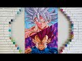 Drawing goku ui vs vegeta ue  using ohuhu markers  review