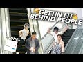 GET LIT DANCE DARE!! DANCING BEHIND PEOPLE | Ranz and Niana