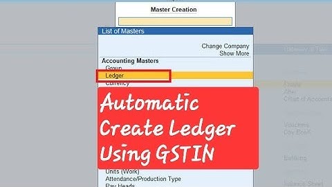 GSTIN Based Automated Ledger Creation | Explainer | TallyPrime | Save Time with This  #tallyprime
