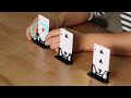 Three cards monte stand by jeki yoo magic trick