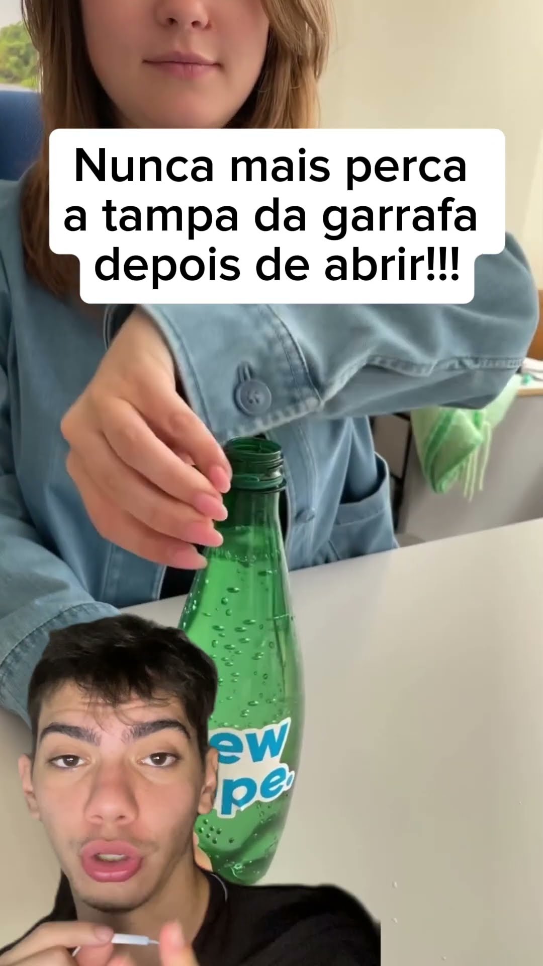 Use o lacre pra pendurar a tampa e nunca mais perca! Simples e prático!