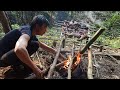 Drying And Preserving Wild Meat, Survival Instinct, Wilderness Alone | Sấy thịt rừng bảo quản (ep95)