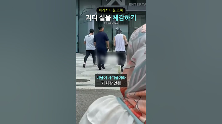 지디 실물 체감하기