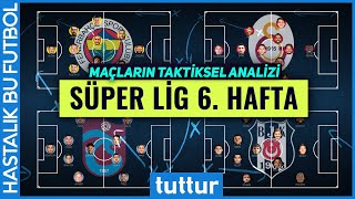 Süper Lig 6  Hafta: Fenerbahçe, Galatasaray, Beşiktaş, Trabzonspor | Taktiksel Analiz