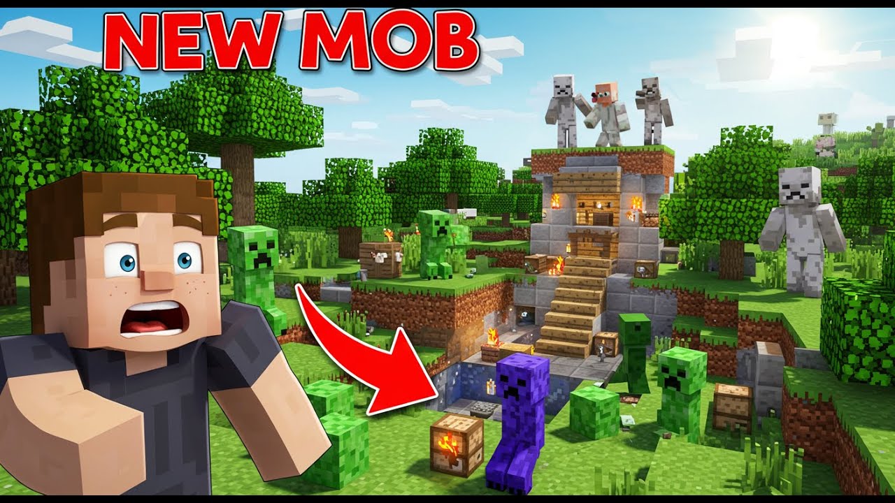 Minecraft Survival 100 Days in the Mob Raids - YouTube