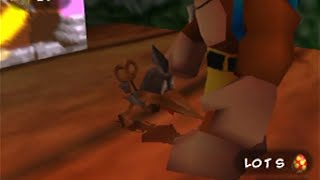 Jukebox Softlock
Clockwork Kazooie can use the Jukebox. However, if Banjo is standing right where youre forced to go when you press B, it will be trying to run into him, resulting in a softlock. Jukebox Softlock