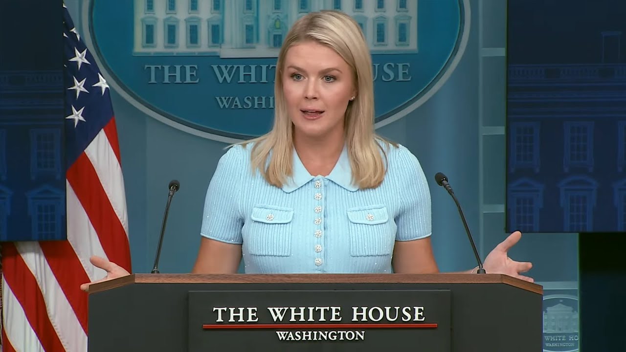 Trump Press Secy FULL BLOWN COLLAPSE at press briefing
