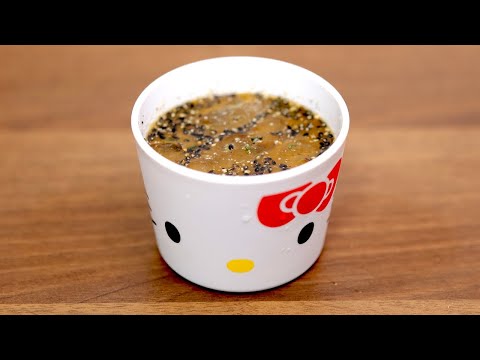 そうめんのタレ「ごま味噌大葉ダレ」。※レシピは概要欄　※［追記21.09.20］