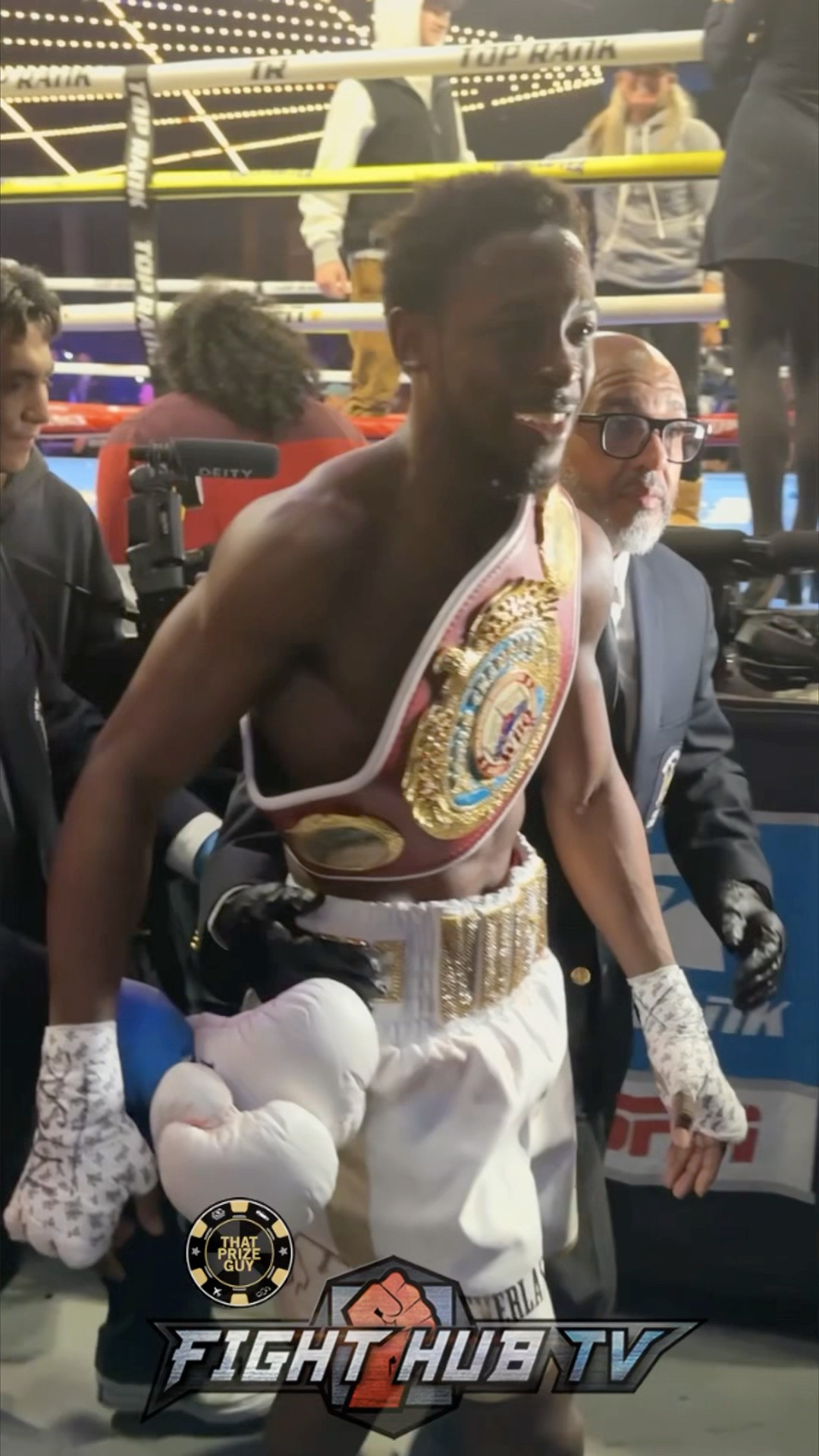 VICTORIOUS Keyshawn Davis after KO of Berinchyk leaves as champ!
