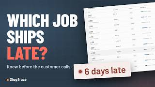 Job Shop Scheduling Software: Which Job Ships Late? screenshot 2