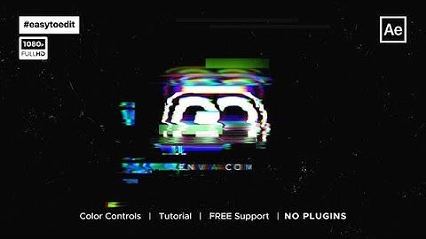 Glitch Logo Animation | After Effects Template