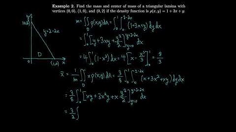 Calculus 15.4 Applications of Double Integrals