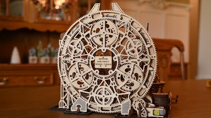 Ugears Mechanical Model  Steampunk Clock 2.0 wooden construction kit for  self-assembly and collection