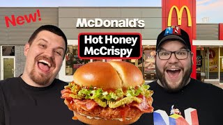 NEW McDonald's Hot Honey Bacon McCrispy Review!