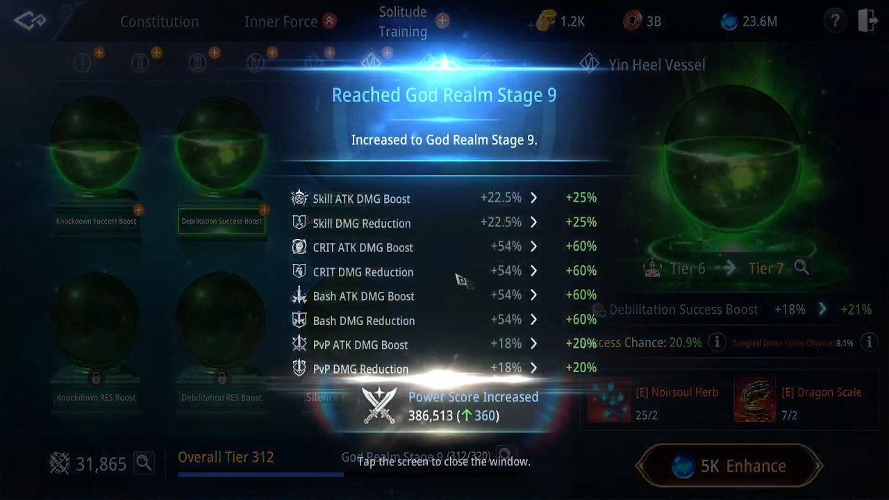 1 more before the highest stage | Entering God Realm 9