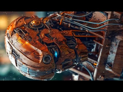 Android Rusty Robot AI art variant - Rusty digital age android robots - YouTube