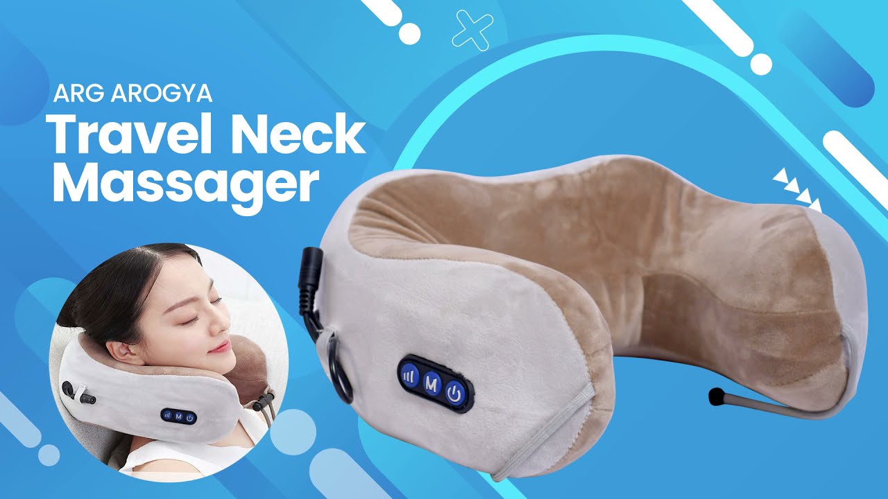 U Shaped Neck Pillow, Neck Massager for Travelling, 3 Massage Modes