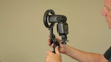 CowboyStudio Speedlite Flash Softbox L Bracket with Hot Shoe Mount for Canon and Nikon