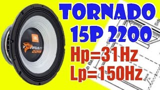 Tornado 15 Polegadas 2200 Projeto de caixa duto régua JBL @kiakx