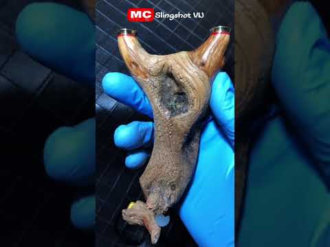 Video Ná cao su gỗ đẹp - wooden slingshot | MC slingshot VN - youtube