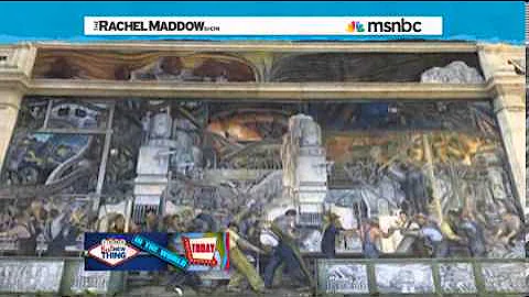 Rachel Maddow  Detroit art collection defended by dragon