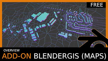Blender Add-on Overview : BlenderGIS - Import Google Map Data (free)