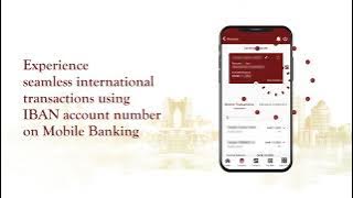 IBAN Account Number on Mobile Banking
