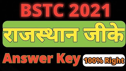 Bstc 2021 paper | Bstc 2021 Answer key | Bstc 31 august 2021 paper answer key