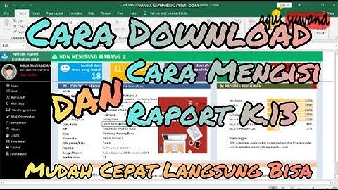 cara mengisi raport k13 sd, cara mengisi raport k13