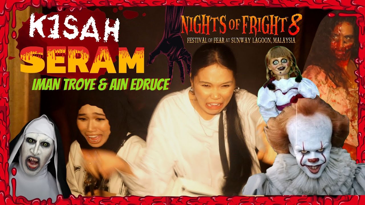 HANTU KENA MAKI DENGAN IMAN TROYE & AIN EDRUCE KAT RUMAH NIGHT OF FRIGHT 8 LOL (PART 1)