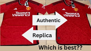 New Manchester United 2023/24 Home Kit Shirt Replica Vs Authentic Premier League Jersey mufc Utd
