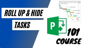 MS Project - How to Roll Up Tasks or Hide Subtasks