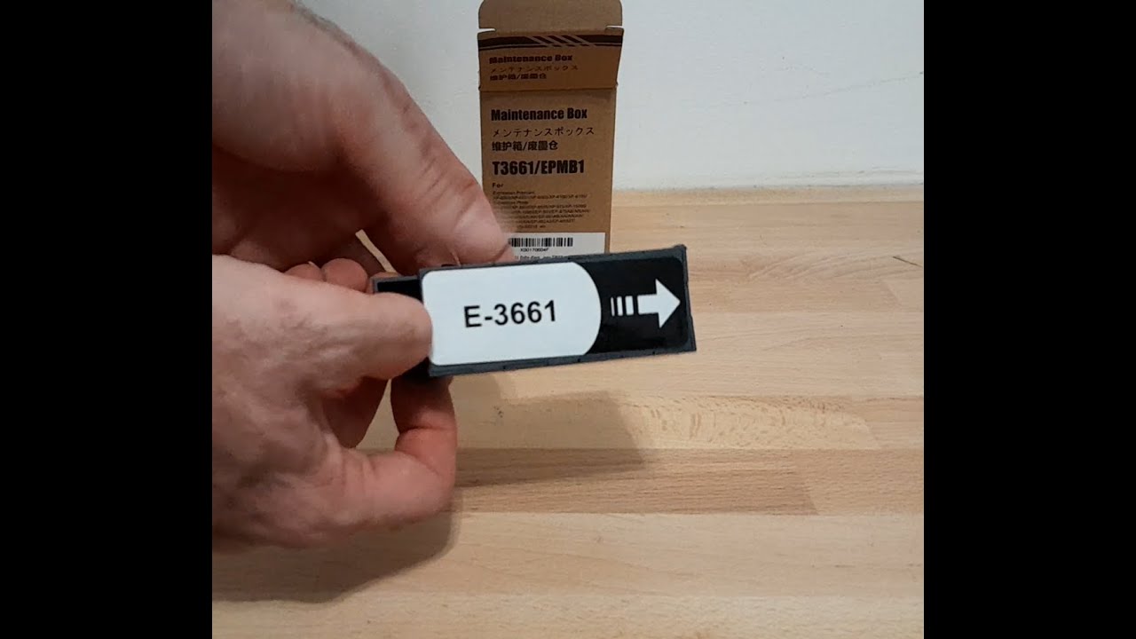 Chip De Réinitialisation T3661 EPMB1 Pour Boîte De Maintenance - Compatible Imprimantes Epson XP-8500, XP-8600, XP-15000, Etc.